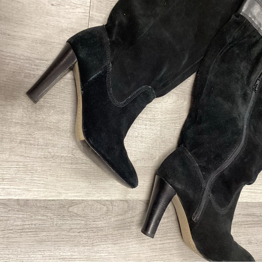 Michael Kors Black Heeled Boots size 7.5